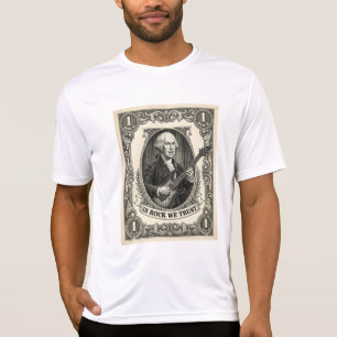 In Rock We Trust 1 Rock Washington Gitaar Vintage T-shirt
