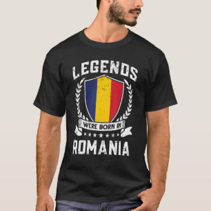 in Roemenië zijn Roemeense vlaglegaten geboren T-shirt