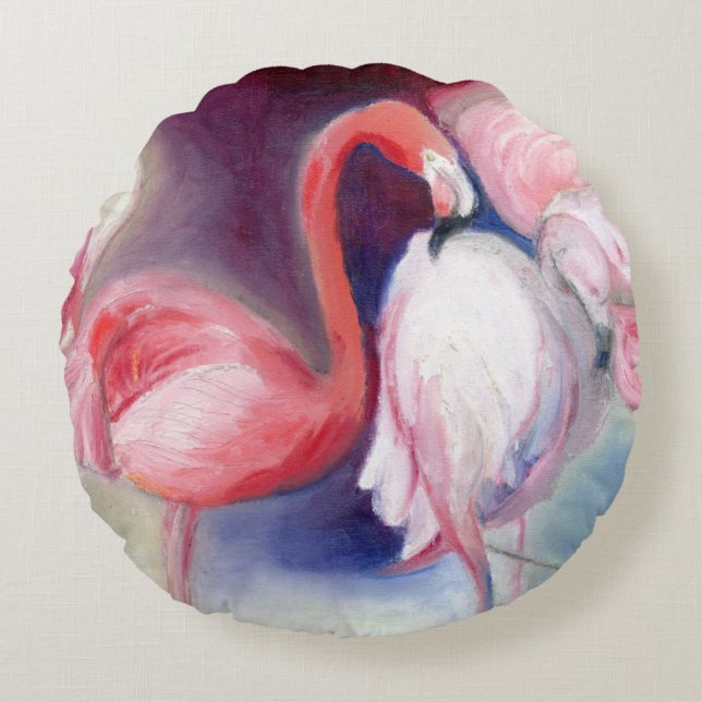  in roze 2012 rond kussen (Voorkant)