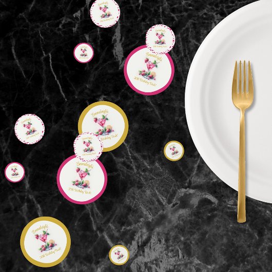 in Roze 30e Verjaardagsviering Confetti