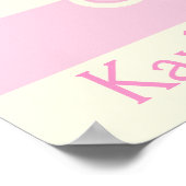  in roze Baby shower, Poster (Hoek)