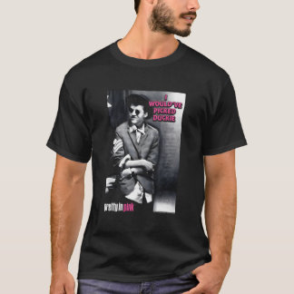 in roze baksteen t-shirt