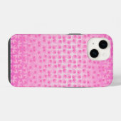  in roze bloemblaadjes iPhone hoesje (Achterkant horizontaal)