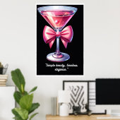 in roze: Cocktail Charm Poster (Thuiskantoor)