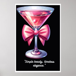 in roze: Cocktail Charm Poster
