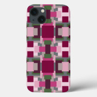 in roze en groen kleurenblok