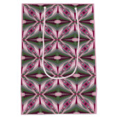  in roze en groen verstijfd kleurenblok medium cadeauzakje (Achterkant)