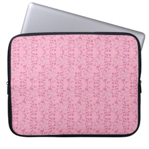 in roze hoes voor neopreen-laptops