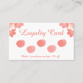 in Roze Loyalty Kaart (Voorkant)