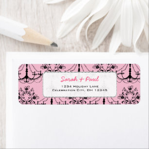 in Roze Luchters Return Address Label