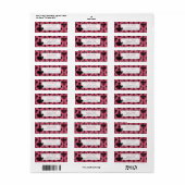  in Roze Luchters Return Address Label (Full Sheet)