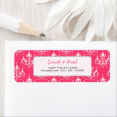  in Roze Luchters Return Address Label (Insitu)