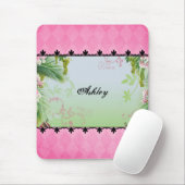 in roze muismat (Met muis)