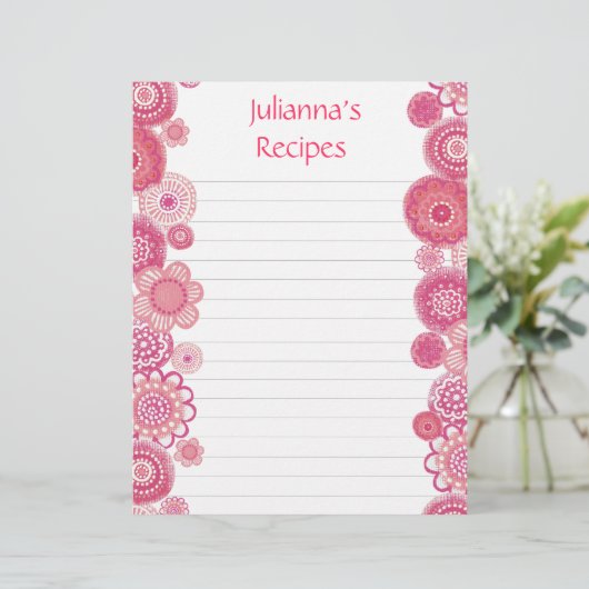 in Roze Ontvang Multomap Letterpagina's invoegen (Staand voorkant)