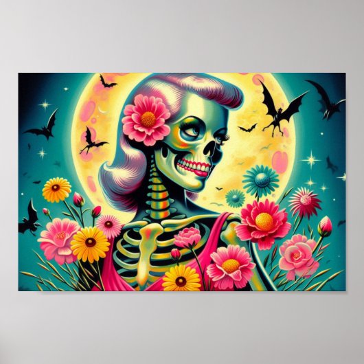in roze poster print (Voorkant)