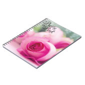  in roze Rose Notitieboek (Linkerzijde)