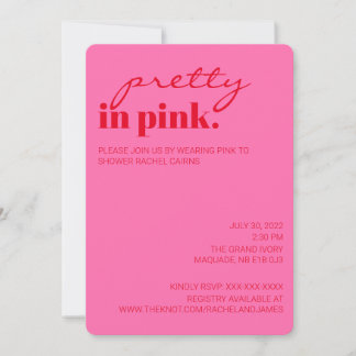  in roze Vrijgezellenfeest Kaart