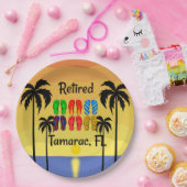 In ruste...Tamarac, FL, tropisch ontwerp, Papieren Bordje (Feest)