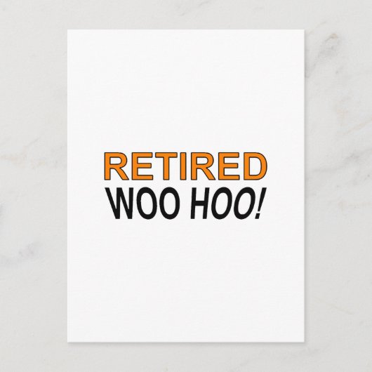 In ruste Woo Hoo Briefkaart (Voorkant)