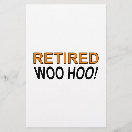 In ruste Woo Hoo Briefpapier (Voorkant)