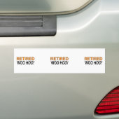 In ruste Woo Hoo Bumpersticker (Op auto)