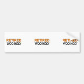 In ruste Woo Hoo Bumpersticker (Voorkant)