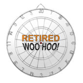 In ruste Woo Hoo Dartbord (Voorkant)