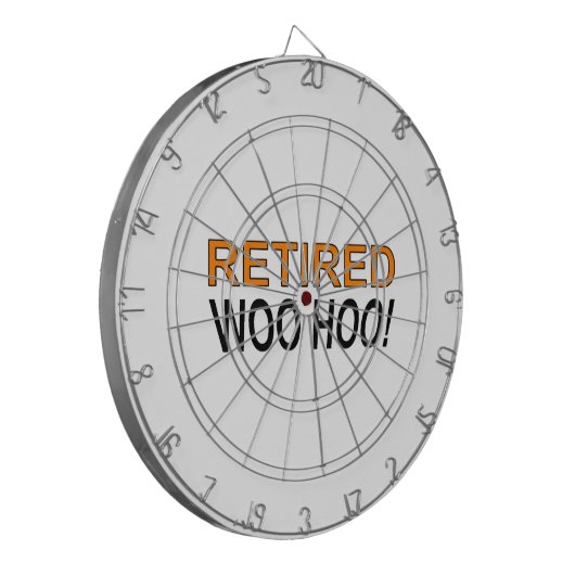 In ruste Woo Hoo Dartbord (Voorkant Links)
