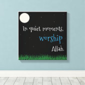 In rustige momenten canvas afdruk (Insitu (Houten vloer))