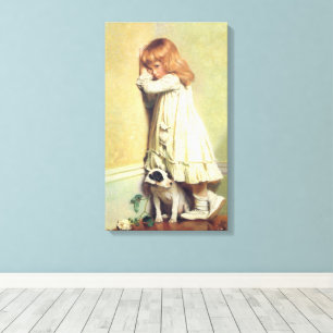 In schande door Charles Burton Barber,  kunst Canvas Afdruk