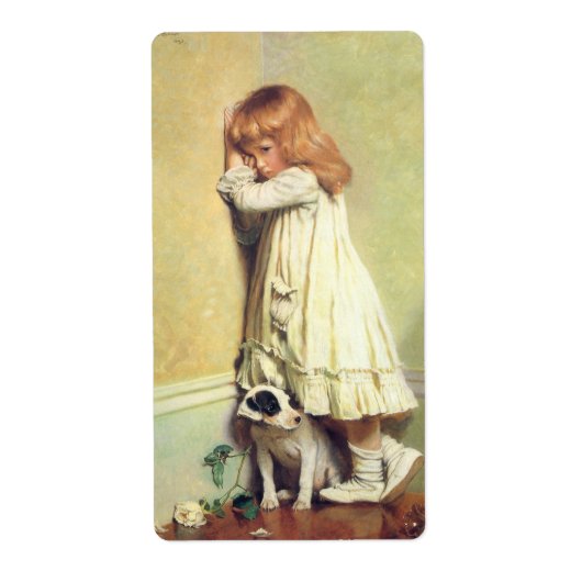 In schande door Charles Burton Barber,  kunst Etiket (Voorkant)