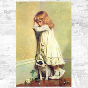 In schande door Charles Burton Barber,  kunst Poster