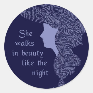 In schoonheid ronde sticker