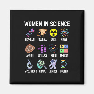 In Science - Feministische Stem Girls Empowerment Magneet