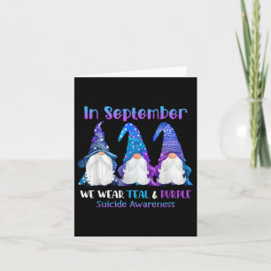 In september Draag we Blauwgroen & Paarse Ribb Kaart
