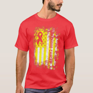 In september Draag we de goudAmerikaanse vlag C T-shirt