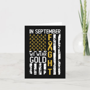 In september Draag we Gold USA Childhood Cancer Aw Kaart