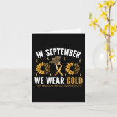 IN SEPTEMBER DRAAG WE GOUDE KINDERKANKERBEWUSTMAKI KAART (Gele Bloem)