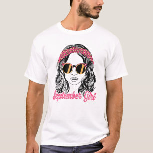 In september geboren meisje, vrouwen in september t-shirt