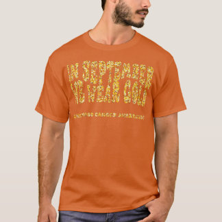 In september hebben we Gold Childhood Cancer Aware T-shirt