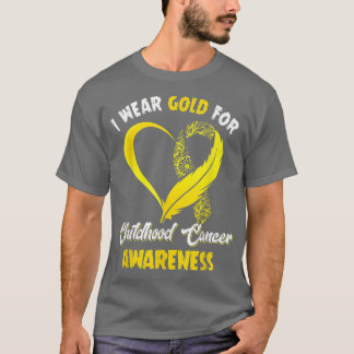 In september hebben we Gold Childhood Cancer Aware T-shirt