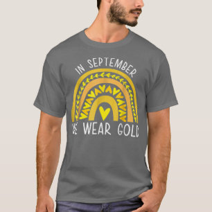In september hebben we Gold Childhood Cancer Aware T-shirt