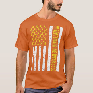 In september hebben we Gold Draag - kinderkanker T-shirt