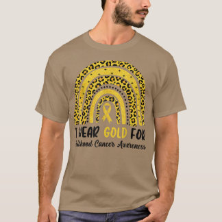 In September I Wear Gold For Childhood Cancer Awar T-shirt