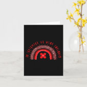 In September We Wear Burgundy Sickle Cell Awarenes Kaart (Gele Bloem)