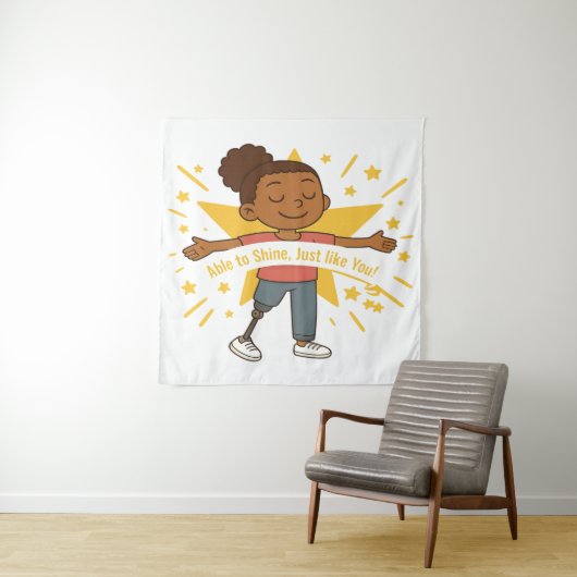 'In staat om te schitteren, net als jij' Tapestry Wandkleed (In situ)