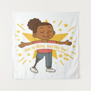'In staat om te schitteren, net als jij' Tapestry Wandkleed