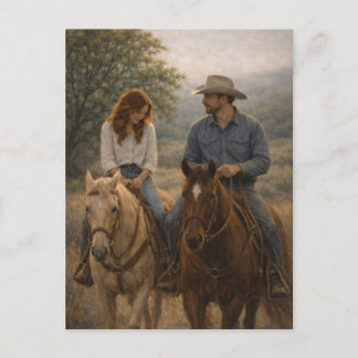 In stap vallen | Westerse paardenkunst | Briefkaar Briefkaart