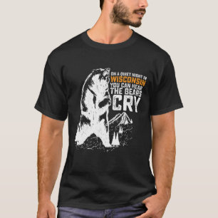 In Stille Nacht In Wisconsin Kun Je Beren Huilen T-shirt