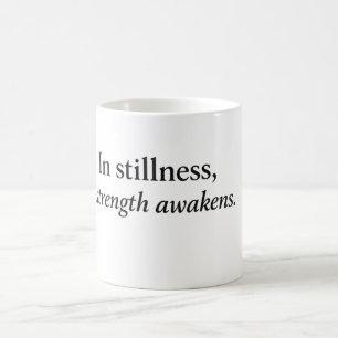 In Stille Ontwaakt Kracht” Inspirerend Geschenk Koffiemok